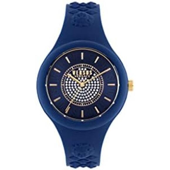 NWT-Versus Versace Fire Island Collection Luxury Womens Blue Watch Timepiece - Picture 1 of 6